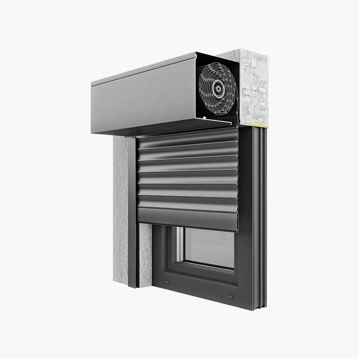 Volet SK90 (volet roulant externe adaptatif) · vue 1